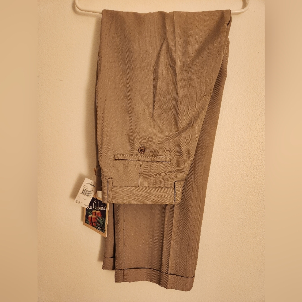 La Cabana pants, 34x32, color: "dune" (tan), style D1603456L
